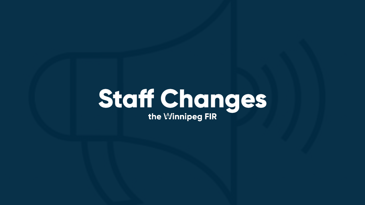 Adam Brookman Selected as Winnipeg FIR Chief